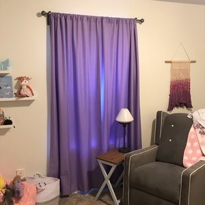Set of Purple blackout curtains